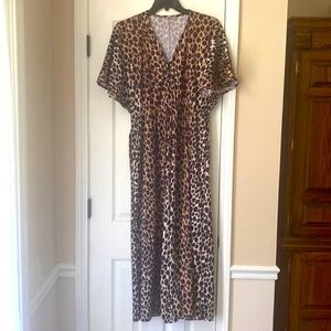Granada vintage patio dress leopard print women’s large